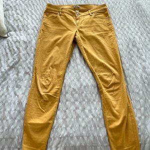 EXPRESS skinny jeans, golden mustard color